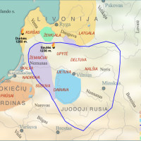 Baltų žemės XIII a. pradžioje ir viduryje